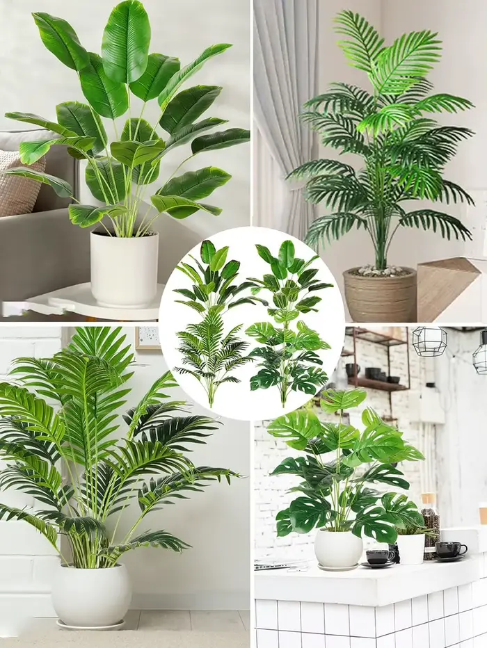 Grande plante artificielle de palmier Areca en Pot