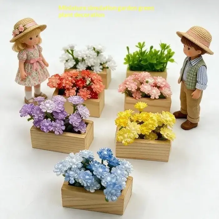 Plante artificielle de gypsophile en pot, mini-plante durable, ornement de verdure artificielle pour table de restaurant, décoration de micro-paysage