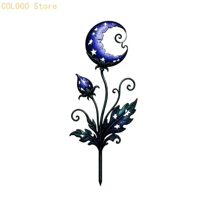 Piquet jardin en métal fantaisiste, pour Pots fleurs utilisation dans cour, décoration du D0LD
