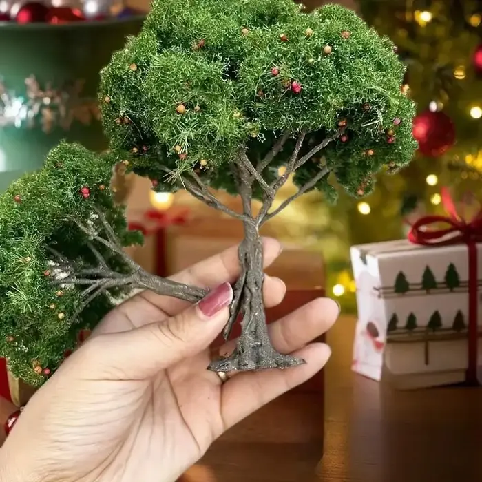 Arbres-fruits miniatures détaillés DIY pour aménagement de modèles