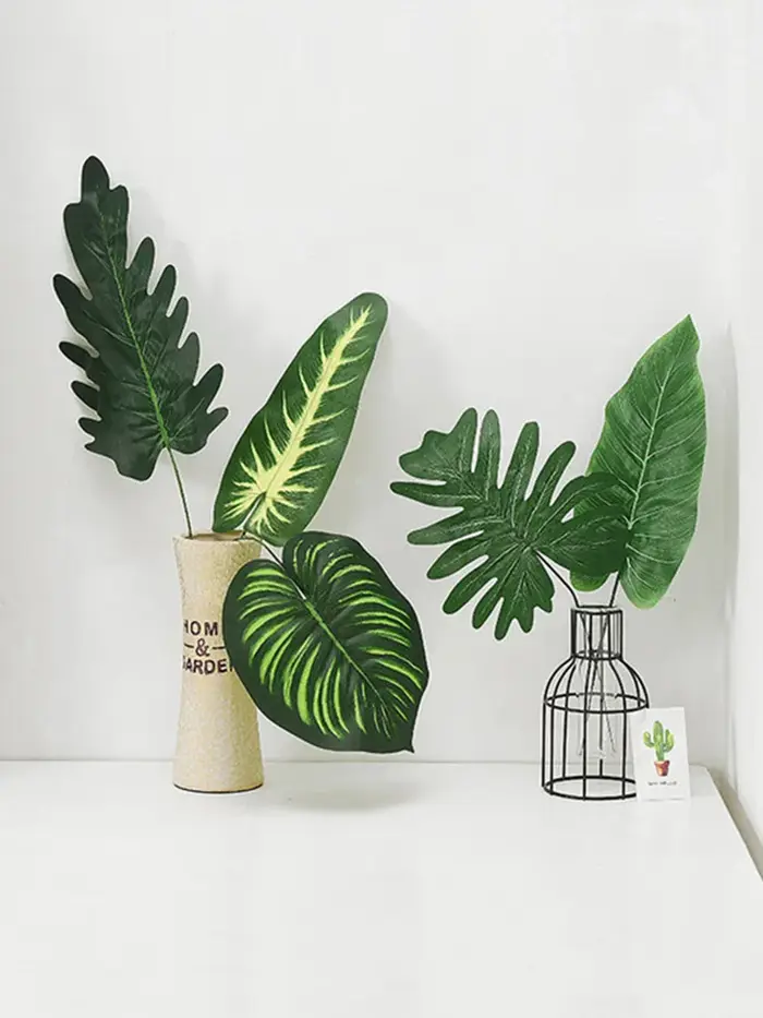 Feuilles de Monstera artificielles de Style hawaïen