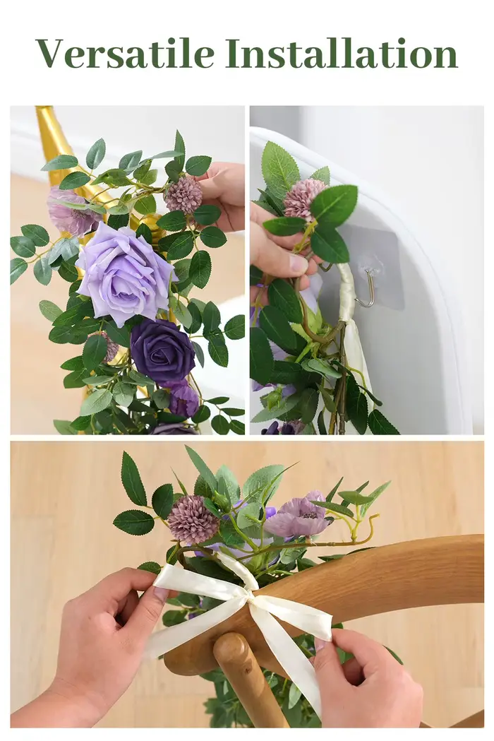 4 pièces allée de mariage Pew fleurs chaise Arrangement décorations