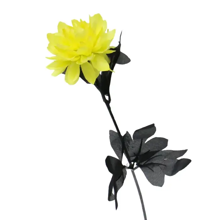 Branche de fleur artificielle Dahlia noire Bourgogne
