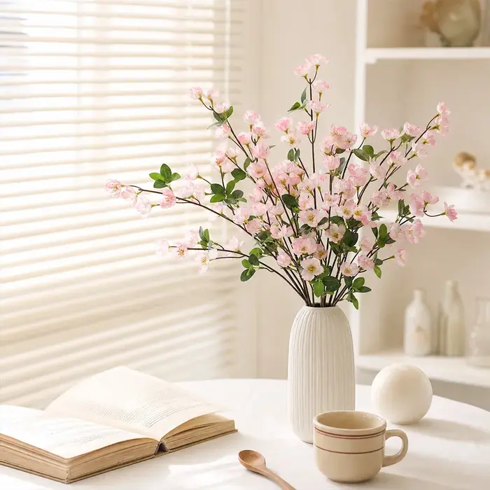 Bouquet de fleurs artificielles en soie