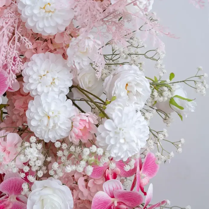 Uflower luxe romantique pêche rose hortensia