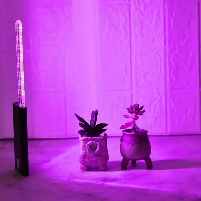 Lampe de culture LED USB flexible à col de cygne, spectre rouge-violet, pour plantes succulentes d'intérieur