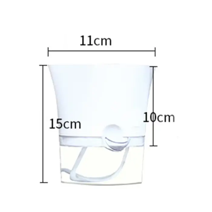 Pot de fleurs Transparent à arrosage automatique, Pot de fleurs Hexagonal paresseux, jardinières en