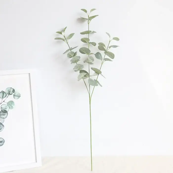 Feuilles d'eucalyptus artificielles vertes