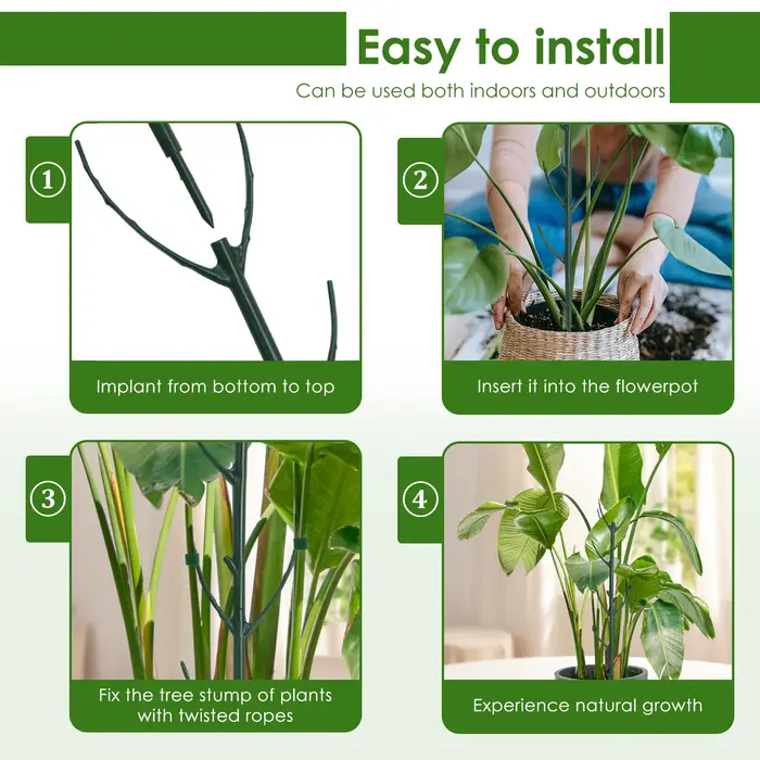 Supports de plantes en plastique