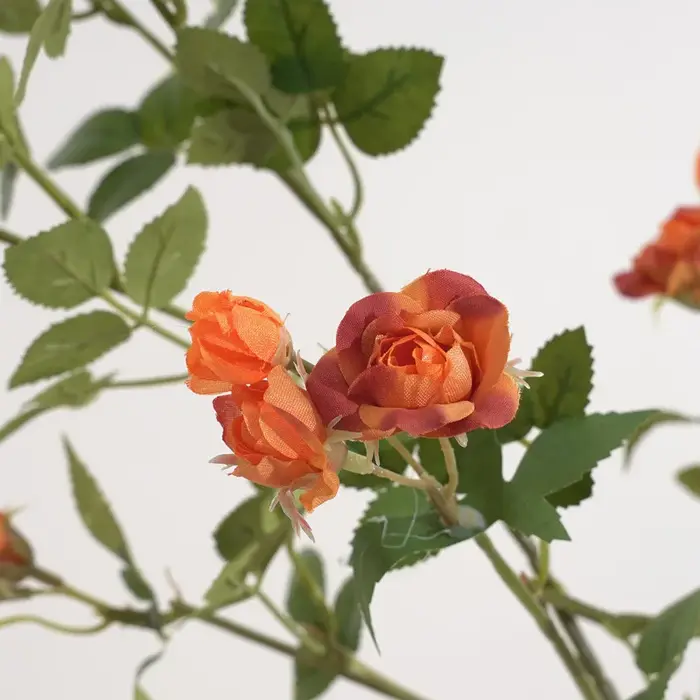 Bouquet de roses artificielles à branches longues