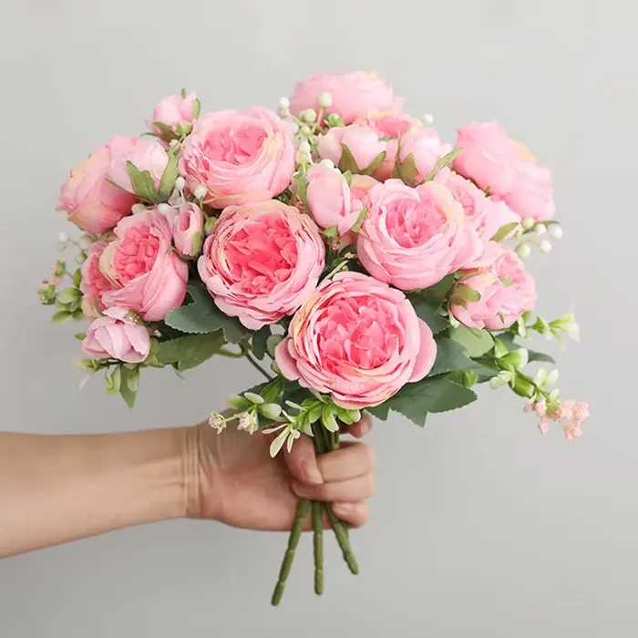 Rose Pivoine Artificielle