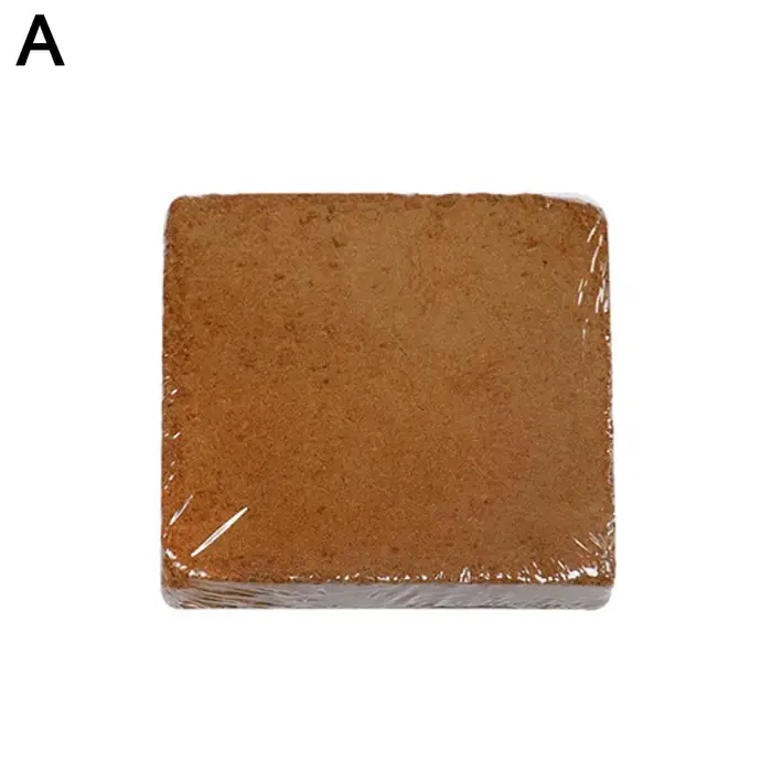 Brique de fibres de coco - Substrat de terreau organique, améliore l'aération du sol et la rétention