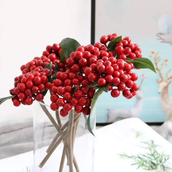 Berry Fleurs Artificielles Bouquet En Plastique Faux