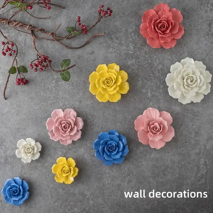 Fleurs en céramique créatives