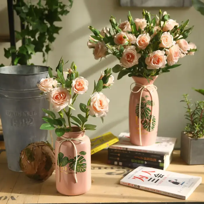 Ensemble de fleurs artificielles pour la décoration de la maison