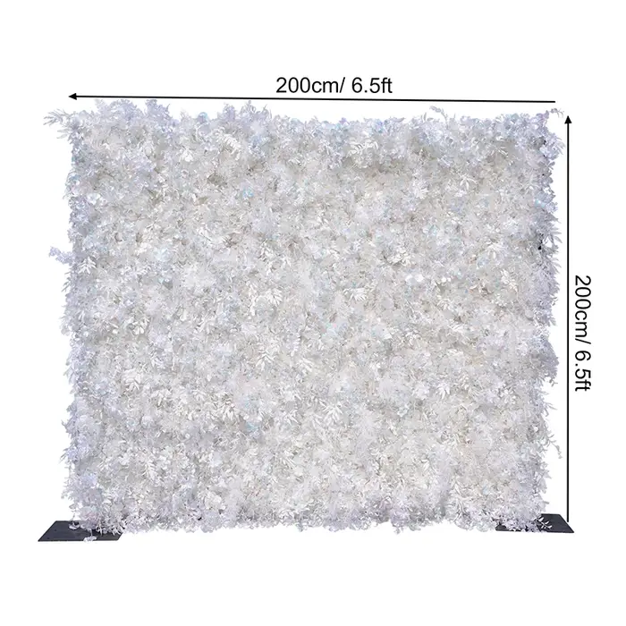 A8894 pur blanc fleur de cerisier Eucalyptus brume herbe retrousser tissu