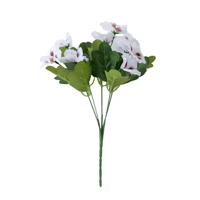 Fleurs artificielles en soie de type pansy pour arrangements floraux de mariage DIY