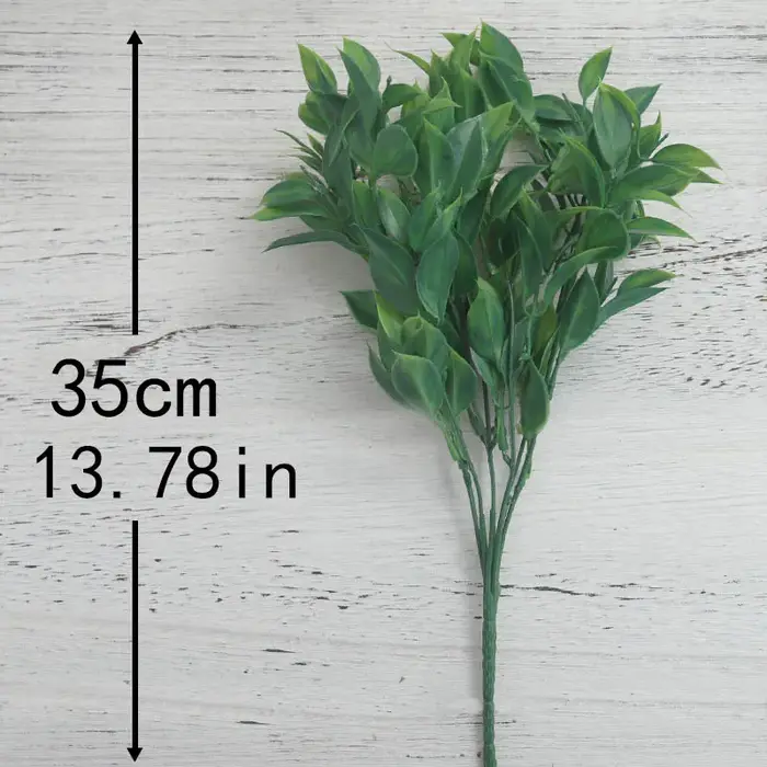 Plantes artificielles vertes à 7 Branches