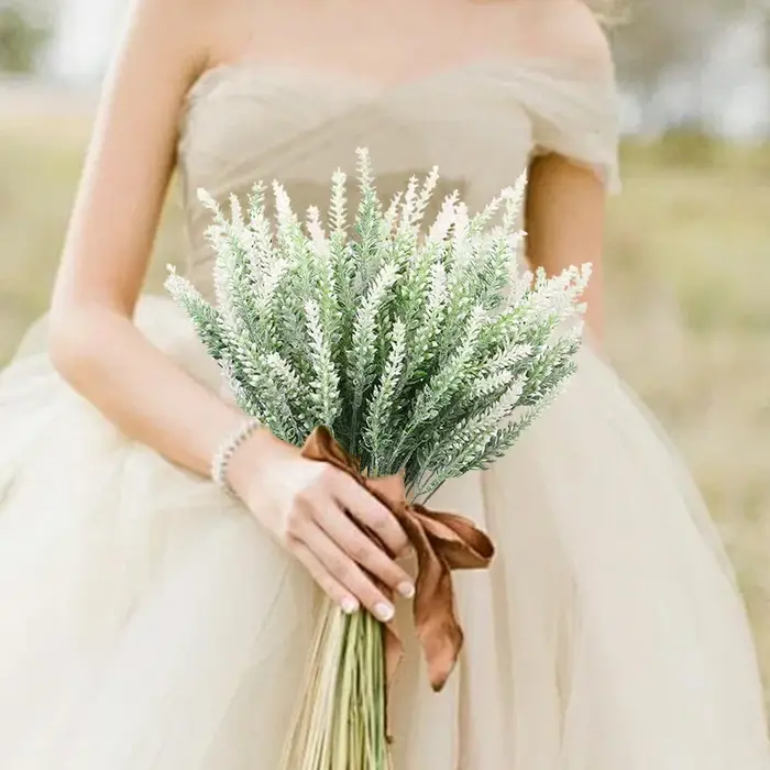 1/3/5 pièces fleur artificielle plante lavande Festival de noël mariage mariée Bouquet maison extérieure protection UV cadeau décoration
