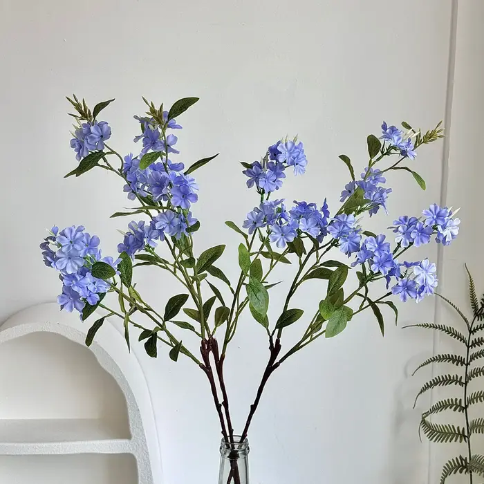 Bouquet de fleurs de lys de neige artificielles de 35 pouces