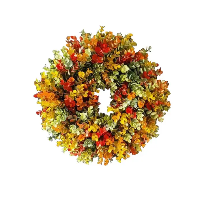 Plantes artificielles Eucalyptus Couronnes Fond Mur Fenêtre Fête De Mariage Bricolage Cadeaux Décora