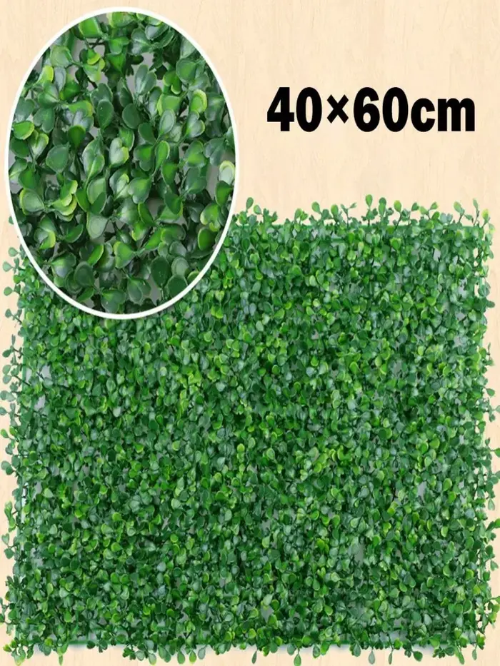 Paredes de plantes artificielles 40x60cm, Simulation de feuillage de pelouse en plastique, panneaux