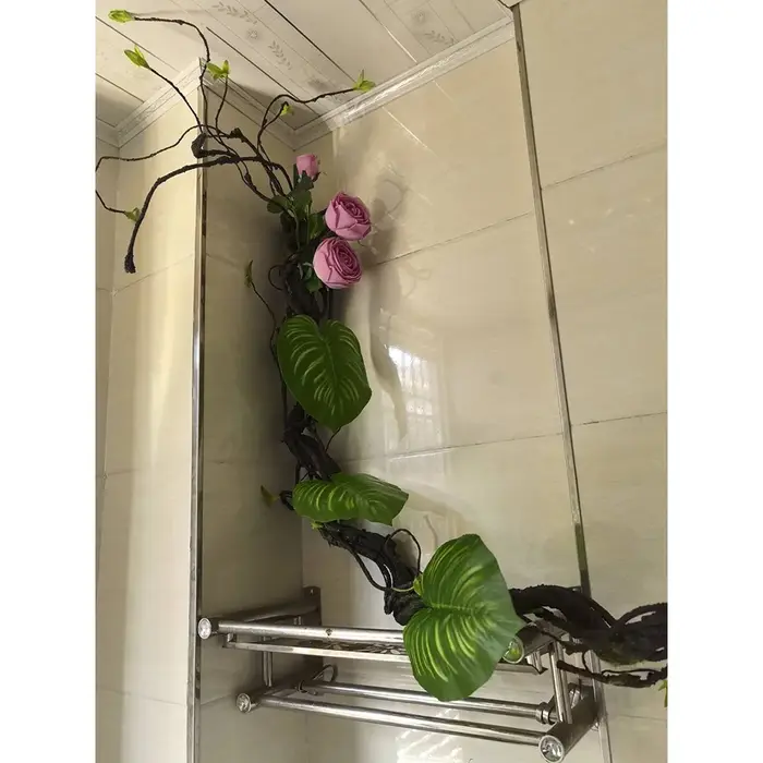 1.75m fleur artificielle vigne rotin malleabilité feuille