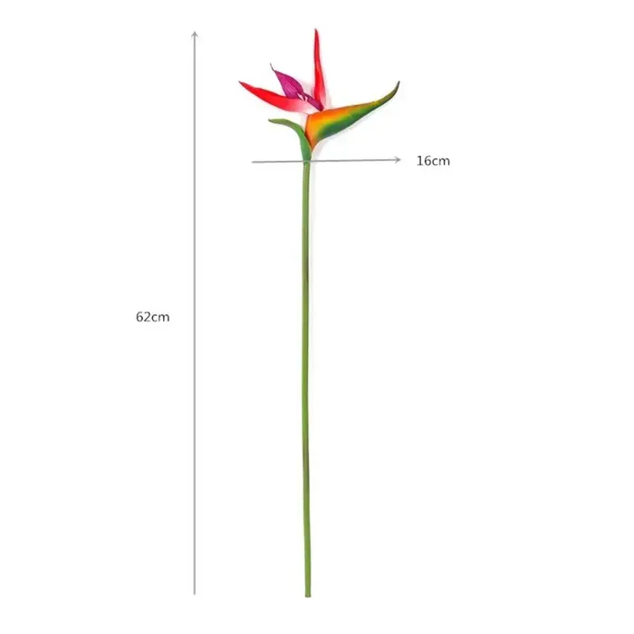 Fleurs artificielles de Strelitzia à longue tige, style oiseau de paradis, pour décoration DIY, touc