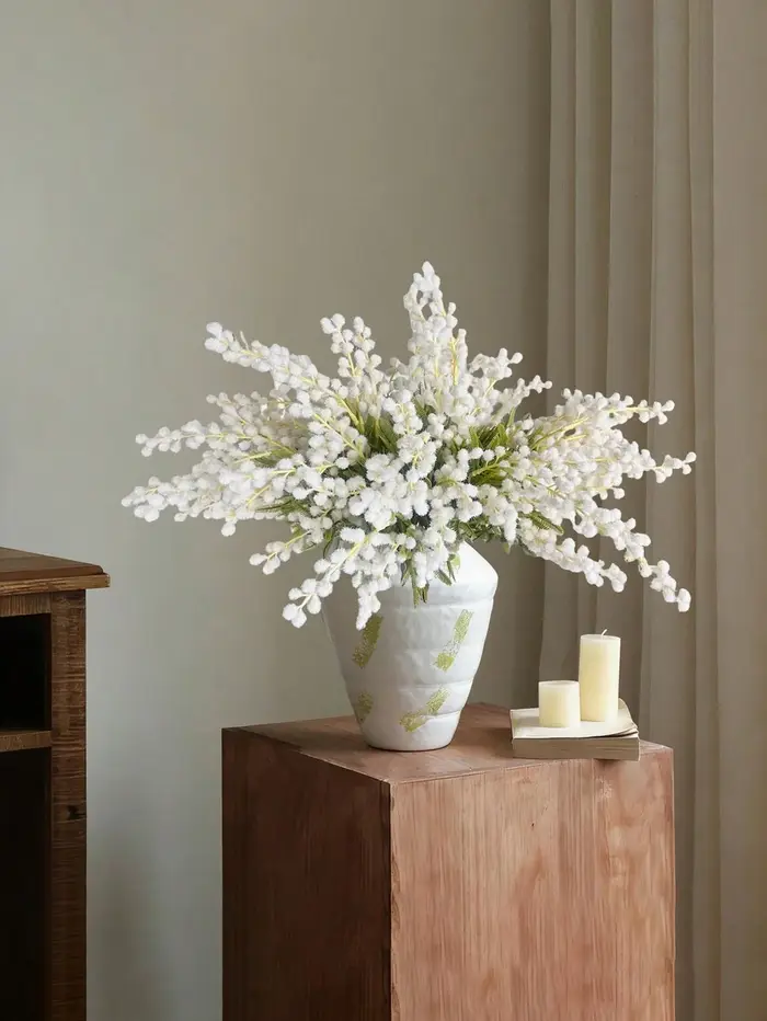 Mimosa artificielle, fleur artificielle de printemps