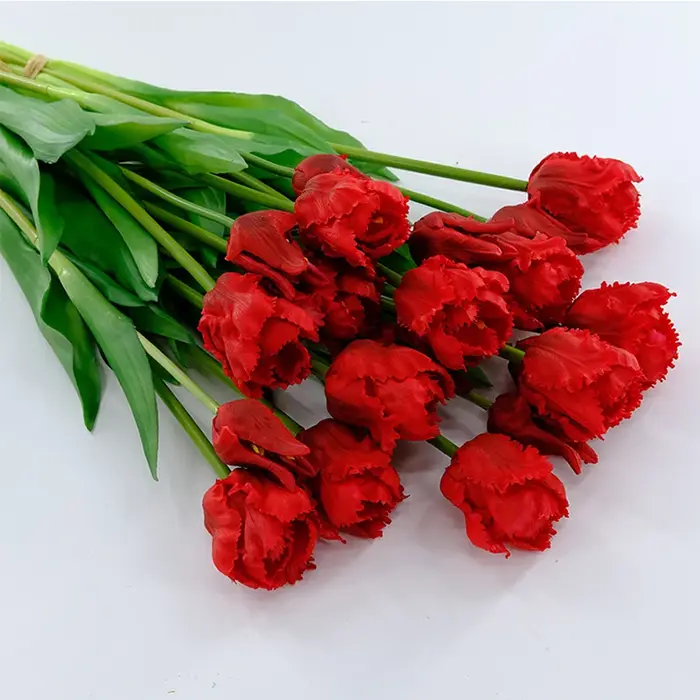 Bouquet de Fleurs Artificielles en Silicone pour Décoration de Maison