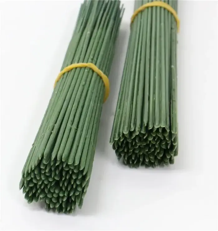 Tige de fleur verte pour têtes florales de mariage, matériel de bricolage, accessoires, 17cm, 25cm, 40cm, 200 pièces, 500 pièces, 1000 pièces, A4368