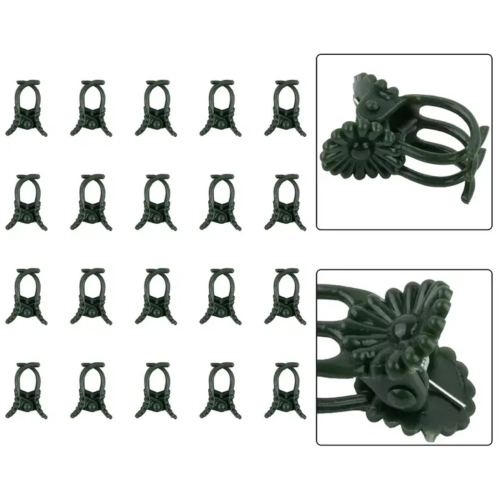20 pièces orchidée tige pince plante Support vigne Clips en plastique fleur grandir branche pinces j
