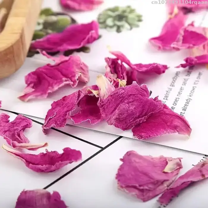 Pétales de fleurs séchées naturelles de haute qualité (pivoine & rose) - Multi-usage pour spa