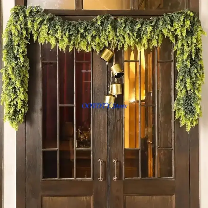 367a Vin Noël 5, 9ft Vine Artificielle Ornement plante suspendue pour l'escalier manteau