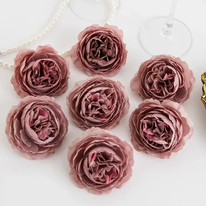 Fleur artificielle en soie, pivoine, pour la maison, vase, décoration d'anniversaire, jardin extérie