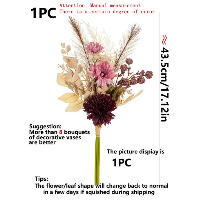 Simulation de chrysanthème Dahlia