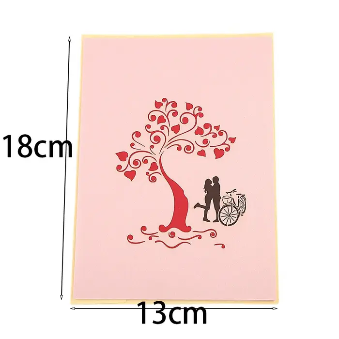 3D Pop Up Flower Greeting Cards Wedding Card Anniversary Thanksgiving Valentines Day Birthday Gift Thank You