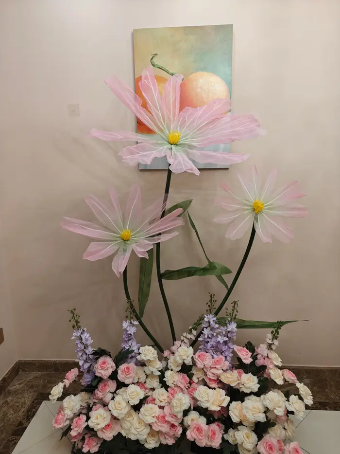 Fleur artificielle en soie pour décor de scène de mariage