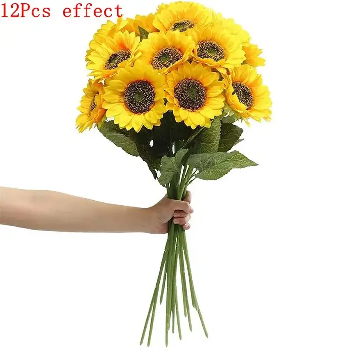 Bouquet de fleurs de tournesol artificielles en vrac