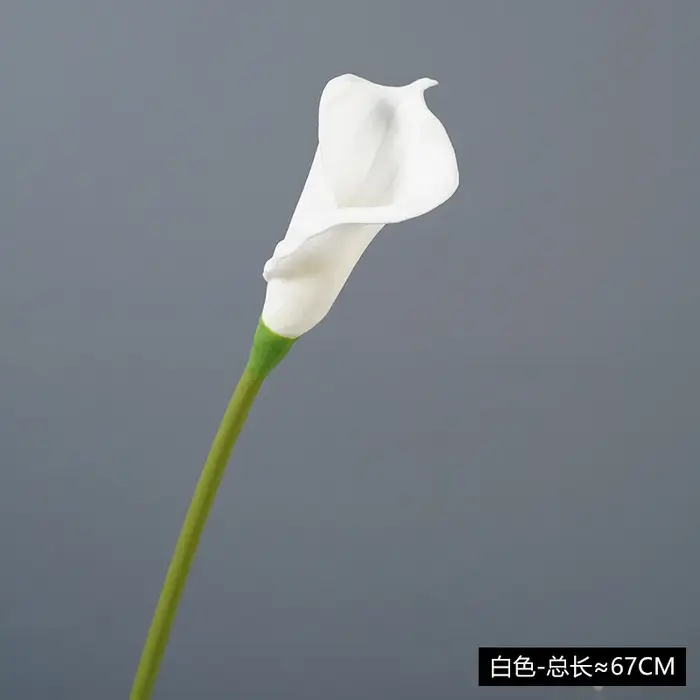 Lot de 7 grandes fleurs artificielles de calla en PU, décoration d'intérieur, fleurs de calla à longue tige, arrangement floral pour mariage, bouquet de fête