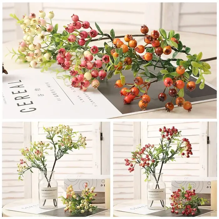 Bouquet Artificiel de Baies de Myrtille