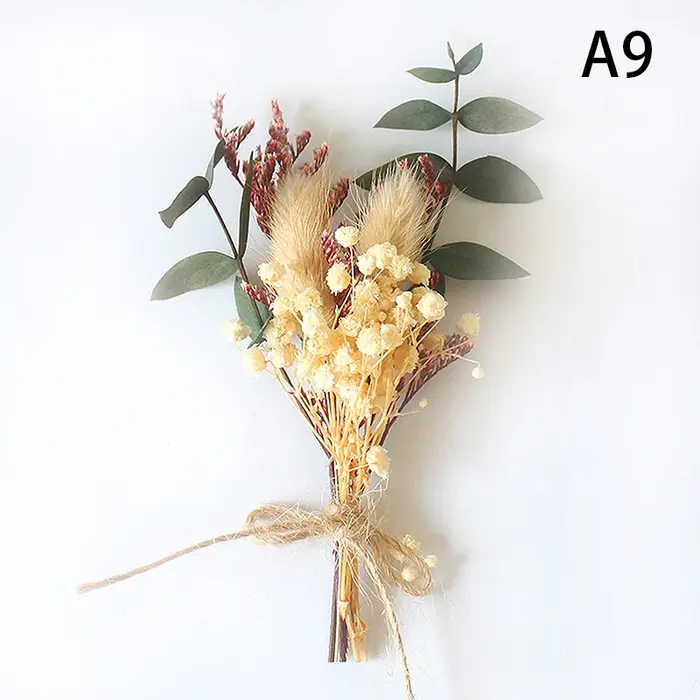Mini bouquet de fleurs séchées naturelles, frais, aide, petit, décoratif, photographie, toile de fon