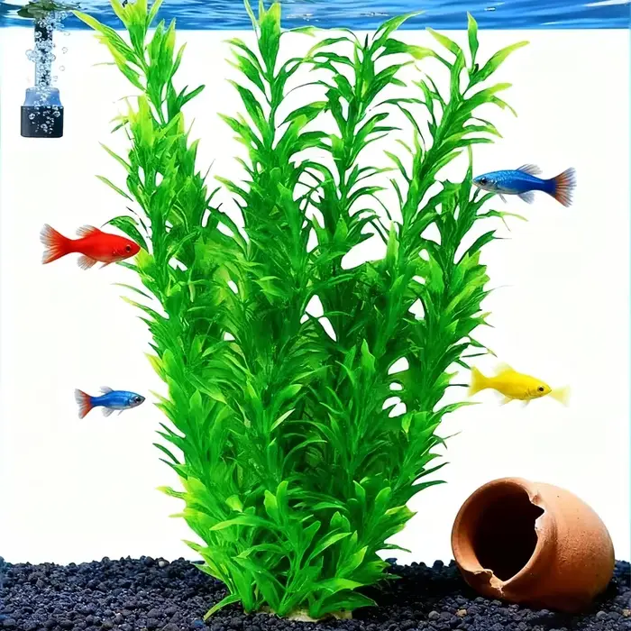 40 cm fait à la main plante aquatique paysage vert artificiel
