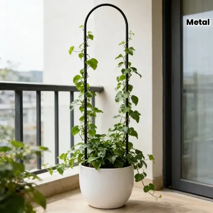 Lot de 2 treillis en métal en forme de U pour plantes grimpantes