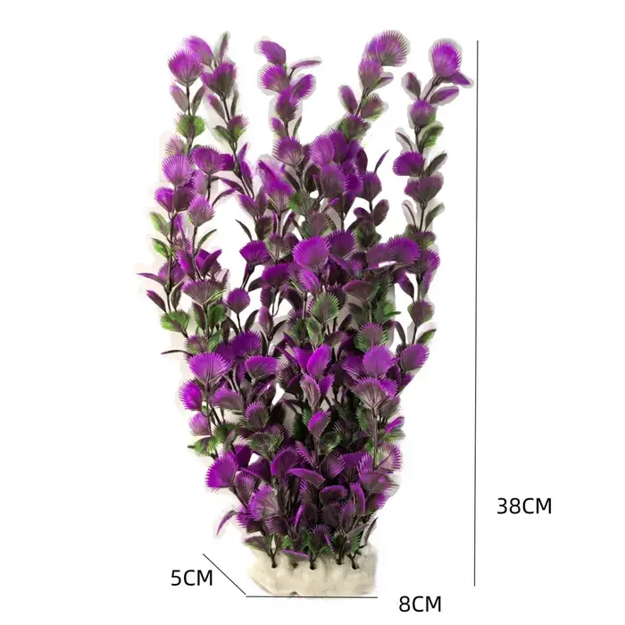 38 cm/15 pouces Aquarium artificiel eau herbe