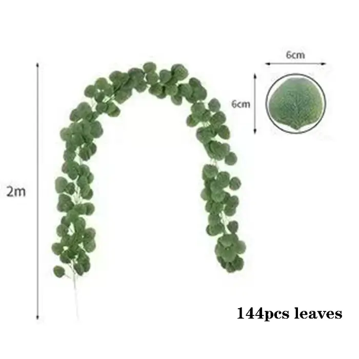 Guirlande d'eucalyptus artificielle de 2M