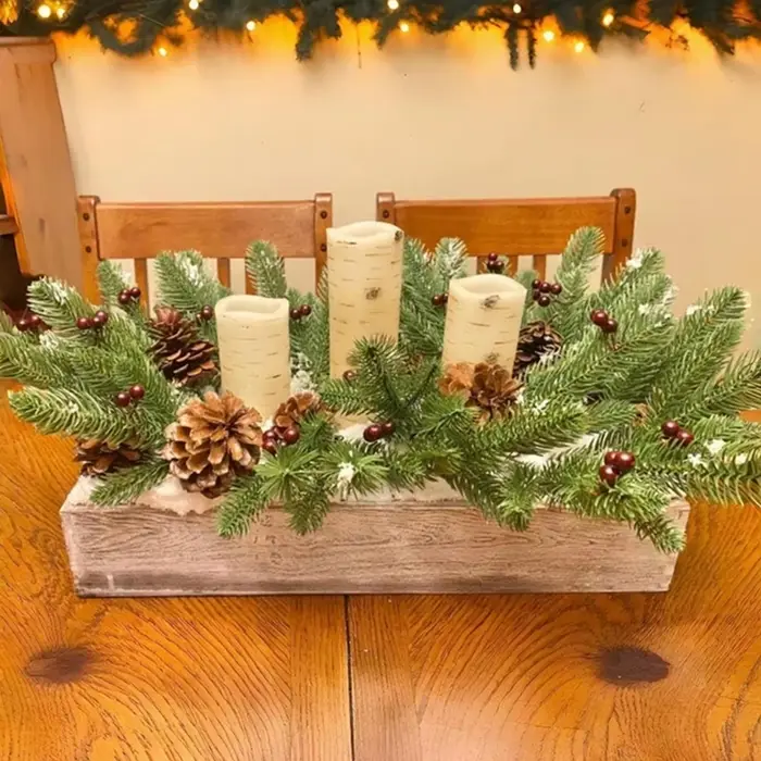 50/100Pcs Plantes Artificielles Arbre De Noël Maison Salle Table Décoration En Plein Air Délicat Clebration Ornement