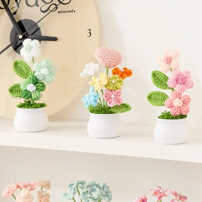 Plantes en pot au Crochet