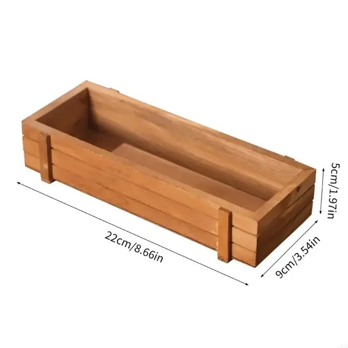 Pot jardinière décoratif en bois