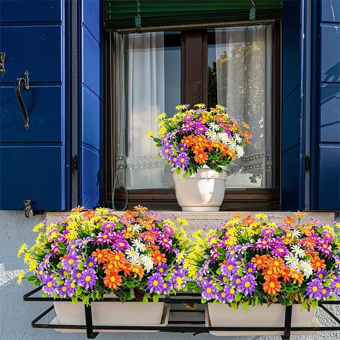 Bouquet de fleurs artificielles marguerite 33cm